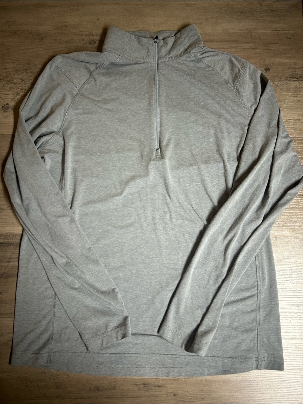Travis Mathew Men's Light Gray Quarter-Zip Sweater
